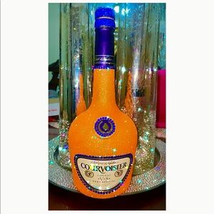 Courvoisier bedazzled bottle empty